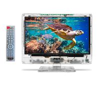 RCA 15" Clearview HDTV | Transparent LED HD Television, High Resolution Wide Screen Monitor w/HDMI, VGA, RF Antenna Jack Inputs. Including Full Function Remote.