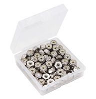 binifiMux 100pcs 6-32 304 Stainless Steel Nylon Inserted Lock Nut, 18-8 Nylock