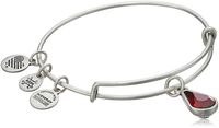 Alex and Ani January Birth Month Charm with Swarovski Crystal Rafaelian Silver Bangle Bracelet