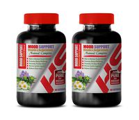 Mood Enhancer Supplements for Women - Mood Support Vitamins and Herbal EXTRACTS - Natural Complex - 5htp with Vitamin b6-2 Bottles 120 Vegetable Capsules