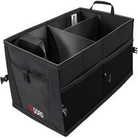 Trunk Organizer for Car Storage - Organizers Best for SUV Truck Van Auto Accessories Organization Caddy Bag - Front or Back-Seat Vehicle Sedan Interior Collapsible Bin Automotive Grocery Organize Box