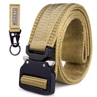 MOZETO Tactical Belt, Military Style 1.5 Inches Durable Nylon Rigger Web Belt with Velco Heavy-Duty Quick-Release Buckle Men's Belt