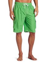 Kanu Surf Men's Barracuda Swim Trunks (Regular & Extended Sizes), Green, 4X
