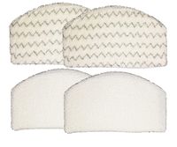 Bissell Microfiber Power Steamer Mop Pad Fits 1940A, 1940Q, 1940T, 1940W, 19402, 19404,19408, 1440 Series, by AI-Vacuum (4),White