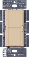 Lutron Maestro Dual Dimmer Switch for Incandescent and Halogen Bulbs, 300-Watt, Single-Pole, MA-L3L3-DS, Desert Stone