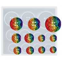 Funshowcase Button Resin Epoxy Silicone Mold