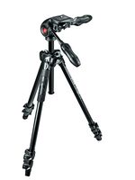 Manfrotto 290 Light Aluminum 3-Section Tripod Kit with Foldable 3-Way Head (MK290LTA3-3WUS)