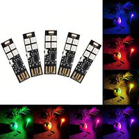 Yitee Mini USB Lights 7-Color Changing Night Light 5050 RGB 4-LEDs Switch Control, USB LED TV Backlight Kit,Table Lamp,Desk Decor Lighting,Party Mood Lights,Laptop Keyboard Light