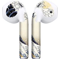 APSkins 2 Piece Printed Skins Wrap. Compatible with Apple Airpods (Wave)