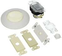 Leviton 177IR-IWA Wall Or Ceiling Mount Infrared Receiver for Mural, Ivory/White/Almond