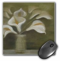 3Drose 8 X 8 X 0.25 Inches Mouse Pad Callas in Vase (mp_49391_1)