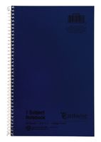 Ampad Single Wire Notebook, Recycled, Size 9-1/2 x 6 Inches, 1 Subject, Blue Cover, College Ruled with Margin Line, Not 3 Hole Punched, 80 Sheets Per Notebook (25-203)