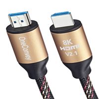 ONECONVEY 8K HDMI Cable (HDMI 2.1) 3.2Feet -Ultra High Speed HDMI Cable Optimal Viewing for Apple TV and Apple TV 4K Xbox PS4 4K Dolby Vision HDR10 Ethernet/ARC Dolby Atmos