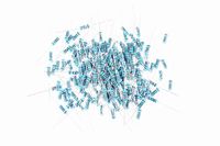 LM YN 2K Ohm Resistors - 200pcs 1W Electronics Metal Film Resistors 1% 1 Watt Resistors Pack