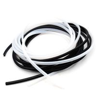 Tueascallk Flexible Sharp and Rough Edge Trim Protector, Push-in Edge Shield for Steel Panels, Wood Panels, Glass and Plastic Panels, Fits 0.15"-0.2" Thickness Edge, Black, White, 32'