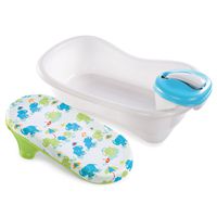 Summer Newborn to Toddler Bath Center and Shower, Blue