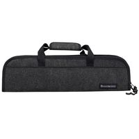 Messermeister 5-Pocket Heavy Duty Felt Padded Knife Roll, Luggage Grade and Water Resistant, Charcoal Grey