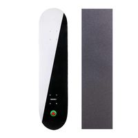 Cal 7 Skateboard Deck with Grip Tape | 7.75, 8.0 and 8.25 Inch | Maple Board for Skating (7.5 inch, White and Black)