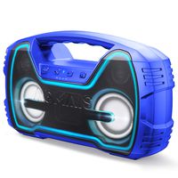 AOMAIS 25W Bluetooth Speakers with HD Stereo Sound&Deep Bass, Portable Outdoor Wireless Stereo Pairing Speaker, IPX7 Waterproof, Built-in Mic, 100ft Bluetooth Range for Party, Camping, Travel - Blue