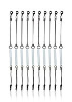 amPen Detachable Elastic Coil-Style Lanyard Replacement (10-Pack)