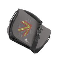 Roadwarez Cruiser -The Only Smart Cycling Backpack Featuring 256 Color LED Hands-Free Automatic Directional Signaling, GPS Navigation, Voice Control, Emergency Notification (Gray)