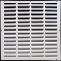 24"w X 24"h Steel Return Air Grilles - Sidewall and Ceiling - HVAC Duct Cover - White [Outer Dimensions: 25.75"w X 25.75"h]