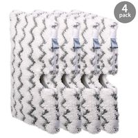 Flammi 4 Pack Replacement Steam Mop Pads with Scrub Strips Compatible for Shark Steam Pocket Mop S3500 Series S3501 S3601 S3550 S3801 S3901 SE450 S3601D S3901D