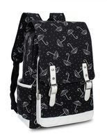 Leaper Cute Umbrella Laptop Backpack Travel Bag School Bag Satchel Black L
