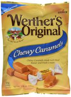 WERTHER'S ORIGINAL Chewy Caramels, 5.0 Ounce Bags (Pack of 12), Bulk Candy, Individually Wrapped Candy Caramels, Caramel Candy Sweets, Bag of Candy, 5oz Chewy Caramel