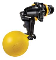 Jobe Valves Topaz Valve with Detach Long Tail, 1", Yellow/Black
