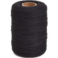Bright Creations Twine String for Crafts (200 Yards, Black)