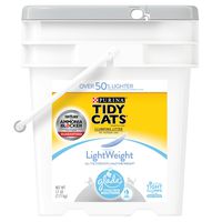 Purina Tidy Cats Light Weight, Dust Free, Clumping Cat Litter; LightWeight Glade Clear Springs Mulit Cat Litter - 17 lb. Pail