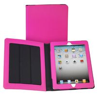 Samsill Fashion iPad Tablet Case 10 Inch with Folding Cover Stand, smart Cover, Diamond Deboss Design, Apple iPad 2 / iPad 3 / iPad 4, Pink