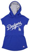 OuterStuff MLB Little Girls Toddler/Kids Celebrate Dress, Los Angeles Dodgers, Blue, Medium 5-6
