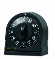 Colortrak 60 Minute Wind Up Timer, Black