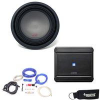 Alpine MRV-M500 Amplifier and a R-W12D4 R-Series 12 inch Dual 4 Ohm Subwoofer - Includes Wire kit