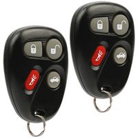 Car Key Fob Keyless Entry Remote fits Chevy Corvette Malibu SSR/Pontiac Bonneville Grand Am/Buick Lesabre/Cadillac Deville Seville/Oldsmobile Alero Aurora (KOBLEAR1XT, 25695954), Set of 2