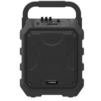 Fisher FBX490 8-Inch Portable Wireless Speaker System, Bluetooth, PA Loudspeaker, Karaoke Features, Microphone Input, FM Radio, Aux Input