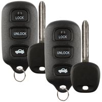 Discount Keyless Replacement Trunk Key Fob Car Remote and Uncut Ignition Key Compatible with HYQ12BBX, ID 4C (2 Pack)