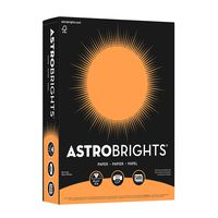 Wausau Astrobrights Heavy Duty Paper, 24 lb, 8.5 x 11 Inch, Cosmic Orange, 500 Sheets (21658)