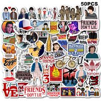 Stranger Things Movie Stickers Laptop Sticker Computer Bedroom Wardrobe Car Skateboard Motorcycle Bicycle Mobile Phone Luggage Guitar DIY Decal for Teens (Stranger Things 50 PCS)...