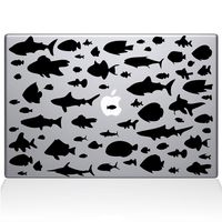 The Decal Guru Go Against The Flow MacBook Decal Vinyl Sticker - 11" MacBook Air - Black (0148-MAC-11A-BLA)