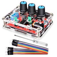 Kuman 30MHz High Precision Dual-Channel DDS Arbitrary Signal Waveform Generator Counter, 2.4in Screen Display,250MSa/s, 819214bits,Frequency Meter, VCO, Burst, Modulation Function FY6600