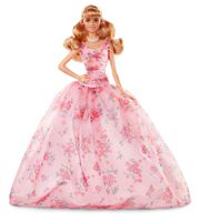 Barbie Collector: Birthday Wishes Doll with Blonde Hair, 11.5-Inch, Wearing Floral Gown, with Doll Stand and Certificate of Authenticity, Makes A Great Gift for 6 Year Olds and Up  