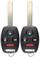 KeylessOption Keyless Entry Remote Control Uncut Car Ignition Key Fob Replacement for OUCG8D-380H-A (Pack of 2)