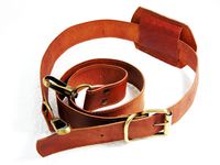 Hell Blues Leather Shoulder strap Replacement Adjustable with Swivel metal hooks for Messenger,Laptop,Travel,Camera case, Carry on luggage bag and more