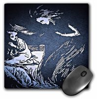 3dRose LLC 8 x 8 x 0.25 Inches Mouse Pad, Halloween Spirit in The Night (mp_36400_1)