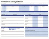 Adams Confidential Employee Folders, 8.75 x 9.38 Inch, 25-Pack, White (HR121)