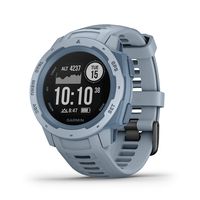 Garmin Instinct, Rugged Outdoor Watch with GPS, Features GLONASS and Galileo, Heart Rate Monitoring and 3-axis Compass, Seafoam Light Blue