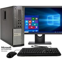Dell Optiplex 990 SFF Computer, Intel Core i5 3.1GHz, 8GB RAM, 500GB HDD, Keyboard/Mouse, WiFi, 17in LCD Monitor (Brands Vary), DVD, Windows 10 Pro (Renewed)